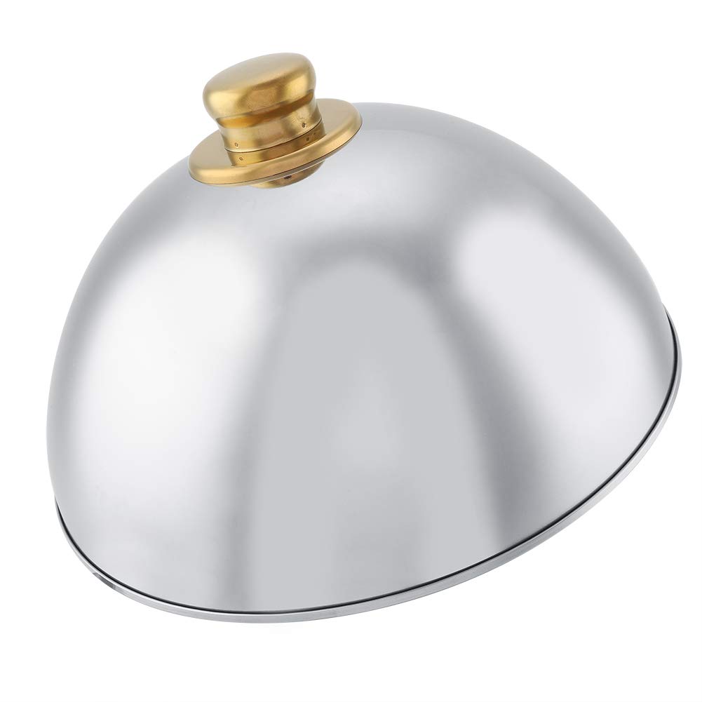 Haofy 12.5inch/10inch Stainless Steel Food Cover - Restaurant Serving Dish Lid to Keep Food Warm - Dome Platter Cover for Parties, Dinner, Picnics - Durable & Reusable Kitchen Accessory for Catering & Home Use (10inch)