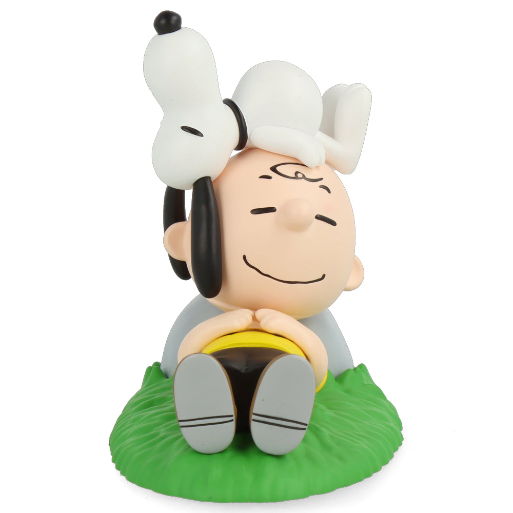 Peanuts Series 13 Napping Charlie Brown & Snoopy Collectible Figurine - UDF Anime Statue for Home Decor, Office Display, and Gift Giving