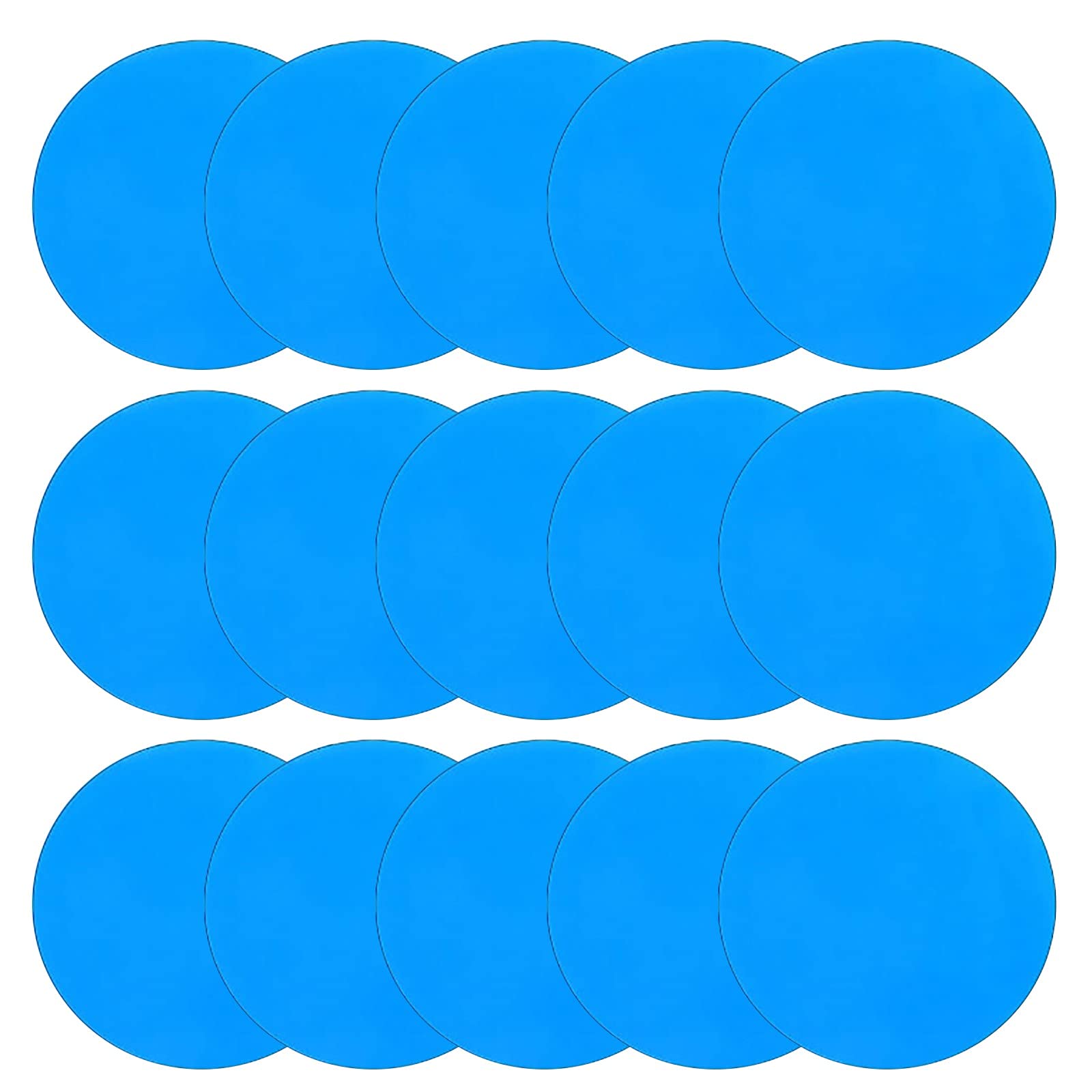 Self-Adhesive PVC Repair Patches for Vinyl Pool Liners, Boats, Inflatable Rafts & Kayaks - Waterproof Round Vinyl Repair Kit for Swimming Pools, Inflatable Toys and Marine Equipment