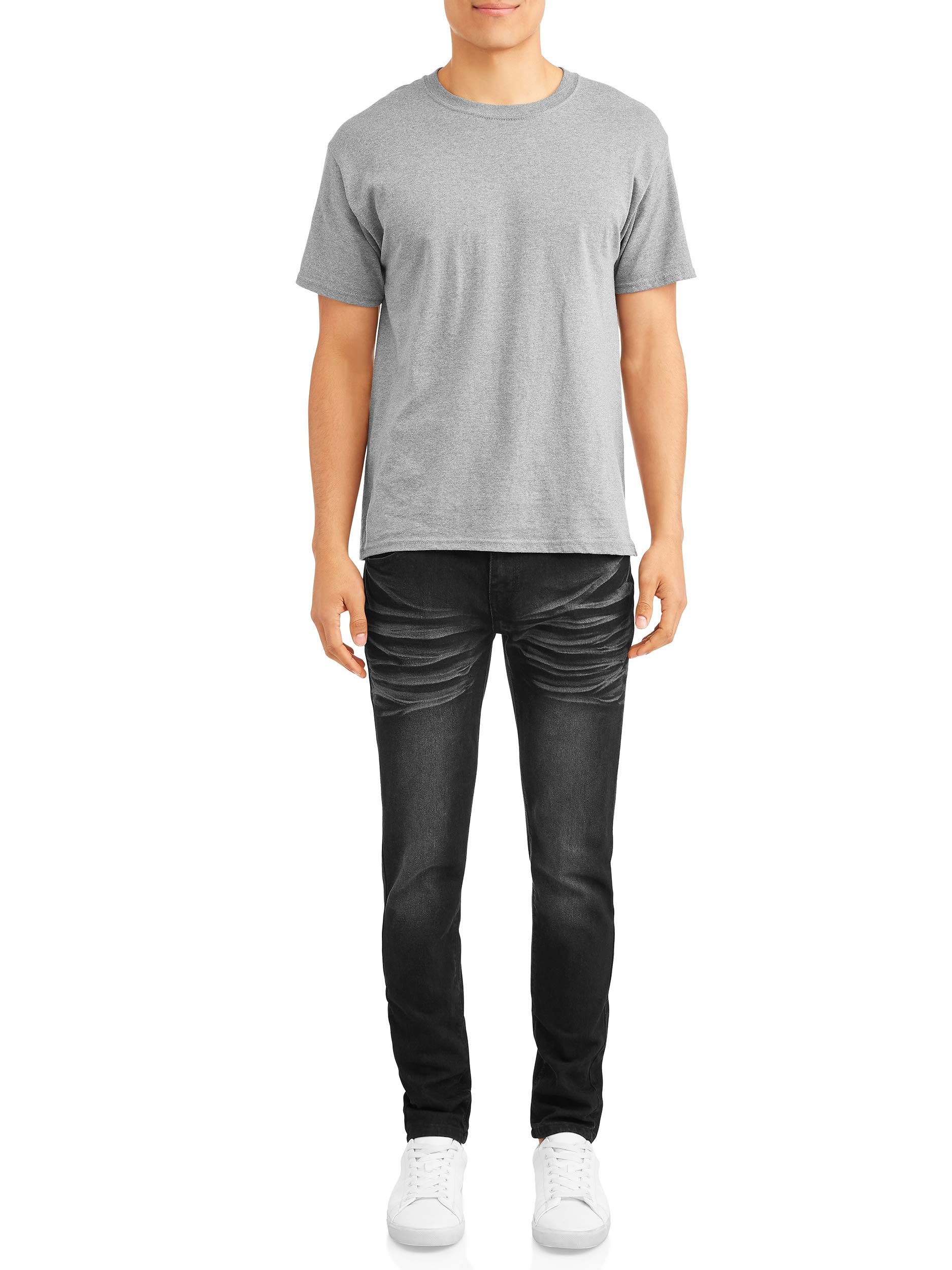 Premium Stretch Denim Jeans for Men - 5-Pocket Comfort Fit, Black Wash | Casual Wear, Office & Everyday Outfits