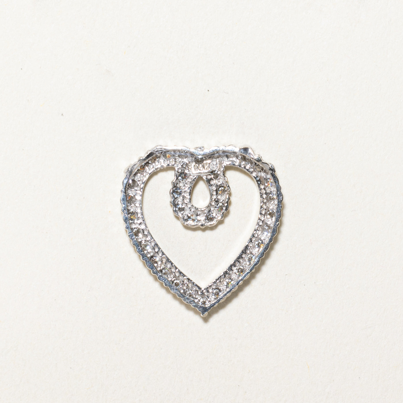 0.72 Carat Diamond Open Heart Pendant Necklace - Elegant 14K Gold Jewelry for Women - Perfect Gift for Anniversary, Valentine's Day & Special Occasions