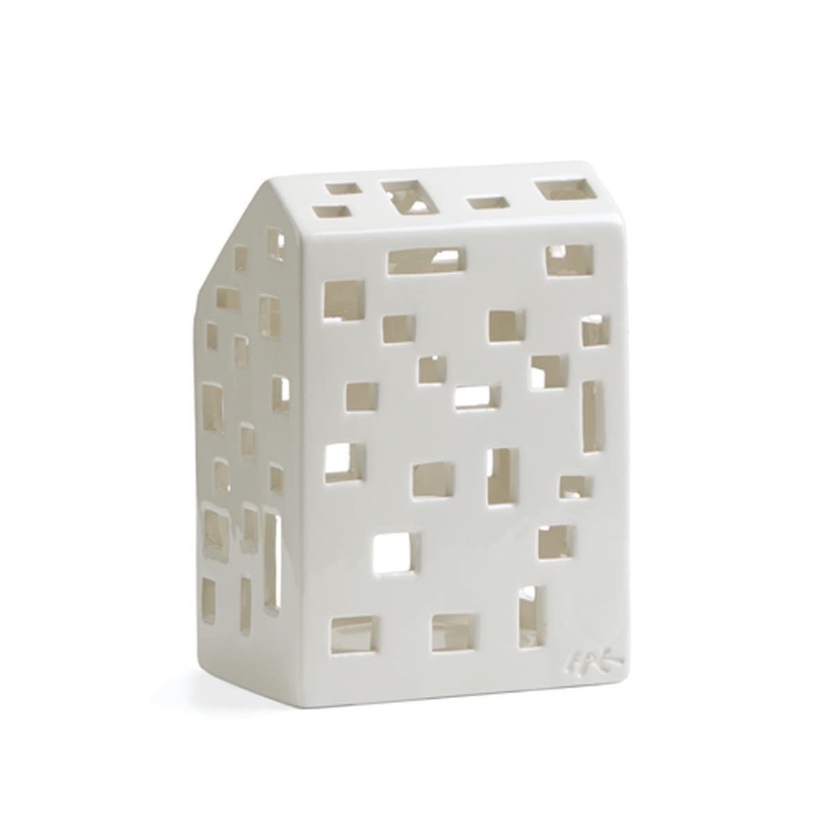 Ceramic Tea Light Candle Holder - White, 8 x 14.5 cm - Elegant Home Decor for Weddings, Parties & Relaxing Ambiance