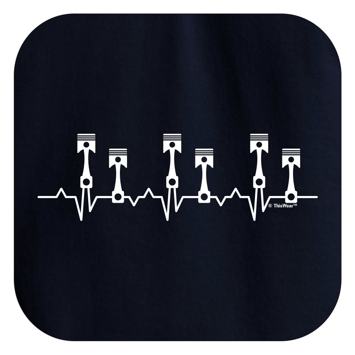 Premium Car Gifts Piston Heartbeat Mechanic Hoodie Sweatshirt - Perfect for Auto Enthusiasts, Mechanics & Car Lovers | Ideal for Work, Gifts & Casual Wear