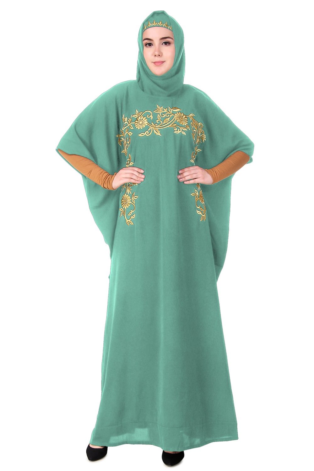 Luxury Hand Embroidered Dubai Kaftan Dress - Elegant Designer Abaya for Women | Perfect for Weddings, Parties & Special Occasions