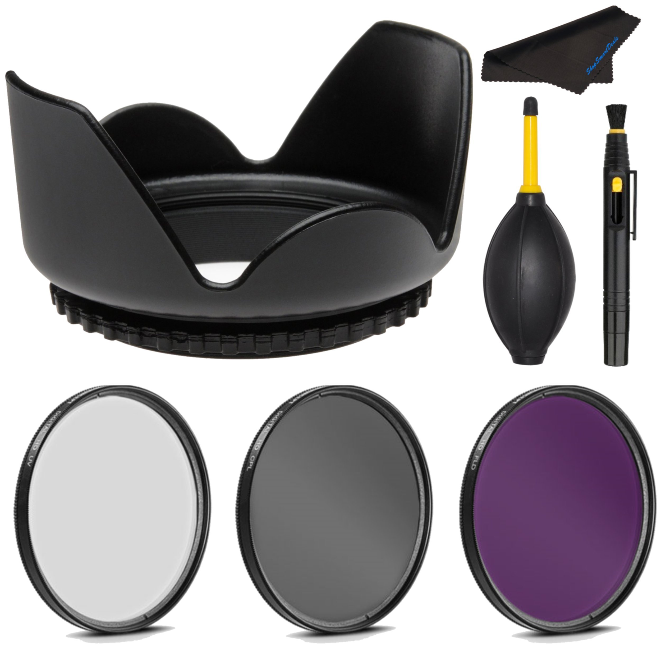 Pentax 16-45mm F4 Filter Kit with Lens Hood - Polarizing, UV & Florescent Filters for Outdoor Photography