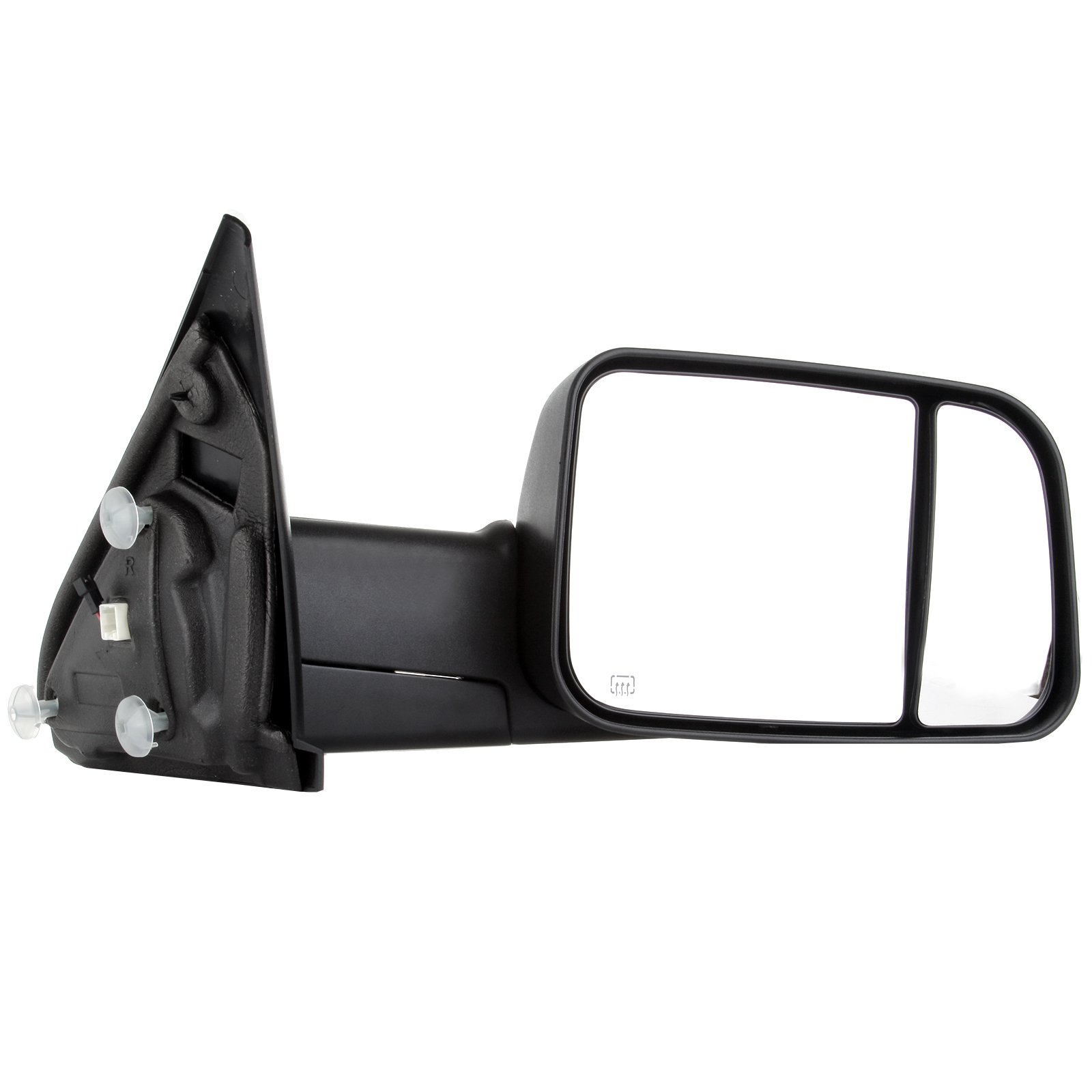 Heated Power Towing Mirrors with Turn Signal - Compatible with Dodge Ram 1500 (2002-2008), Ram 2500/3500 (2003-2009) - Left & Right Side Black Mirrors - Perfect for Truck Towing & Enhanced Night Driving Safety