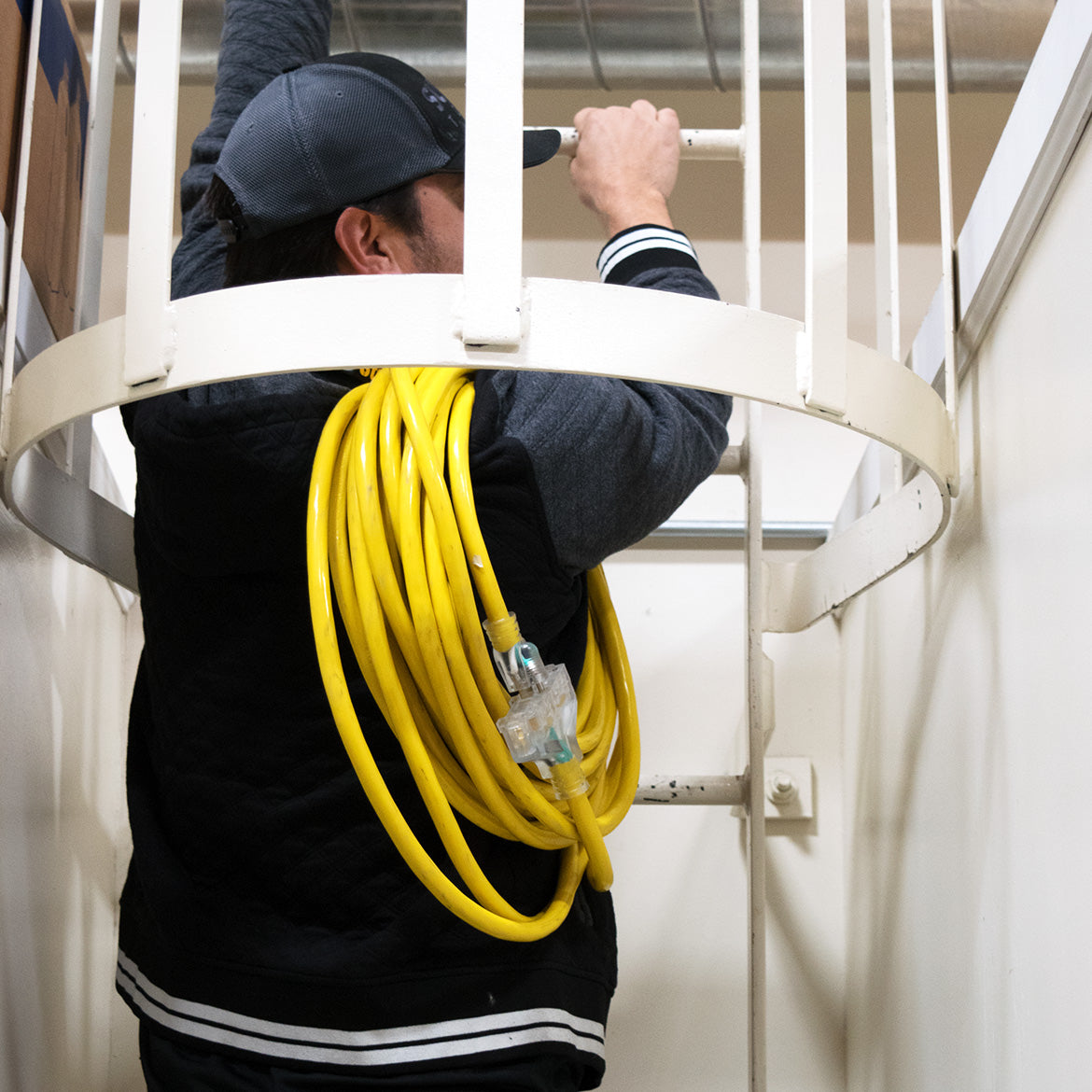 25FT 10 Gauge Heavy Duty Triple Tap Extension Cord with 3 Outlets - Perfect for Home, Office, Workshop & Outdoor Power Tools