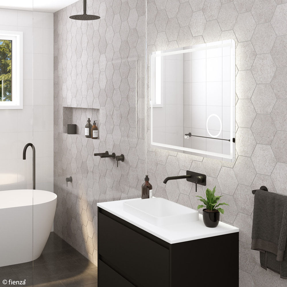 Fienza LED04 140 Deejay LED Vanity Mirror 1400 x 700 mm - Perfect for Makeup, Dressing Room, Salon & Home Decor