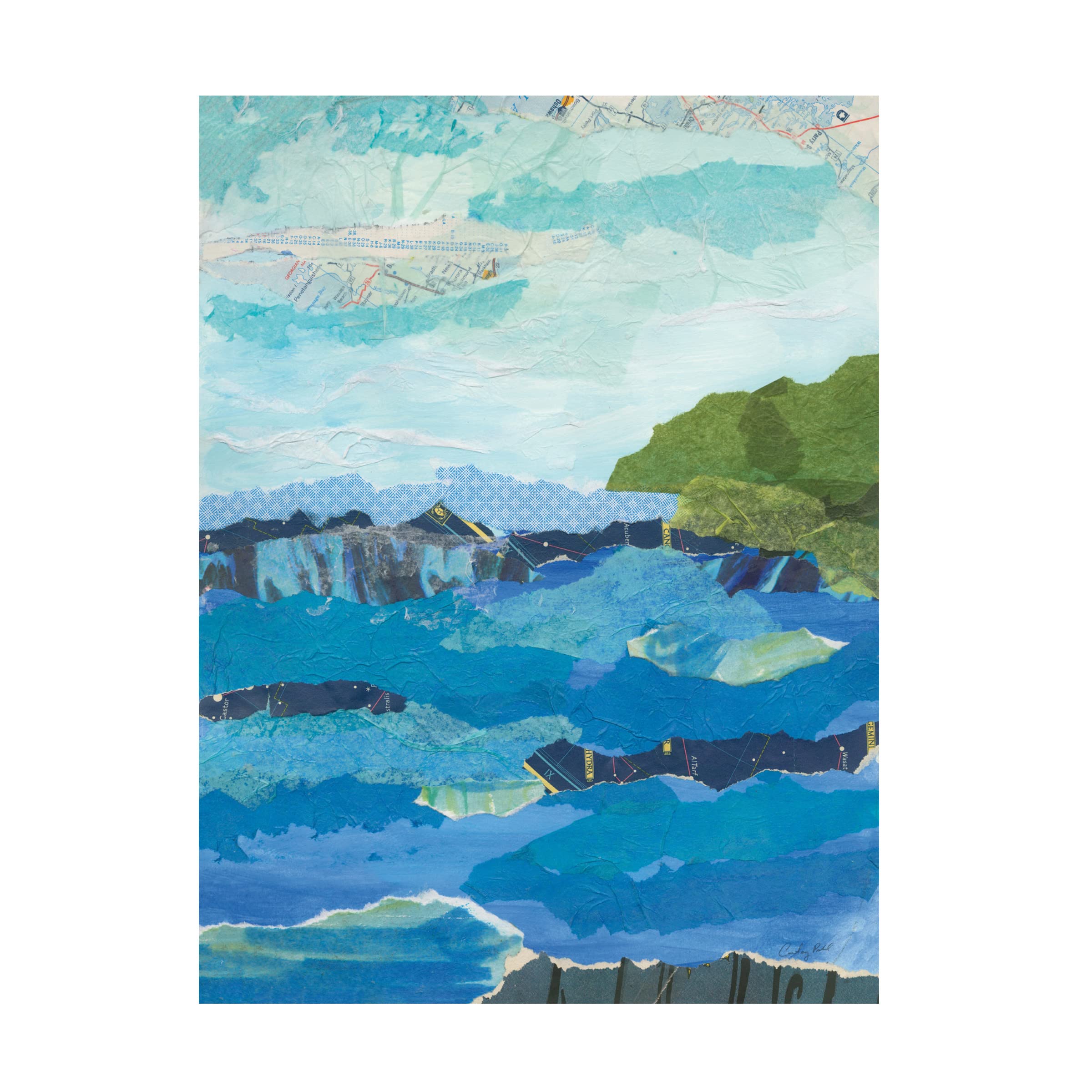 Courtney Prahl Abstract Coastal IV Canvas Wall Art Print - Modern Beach Painting for Living Room, Bedroom & Office Decor