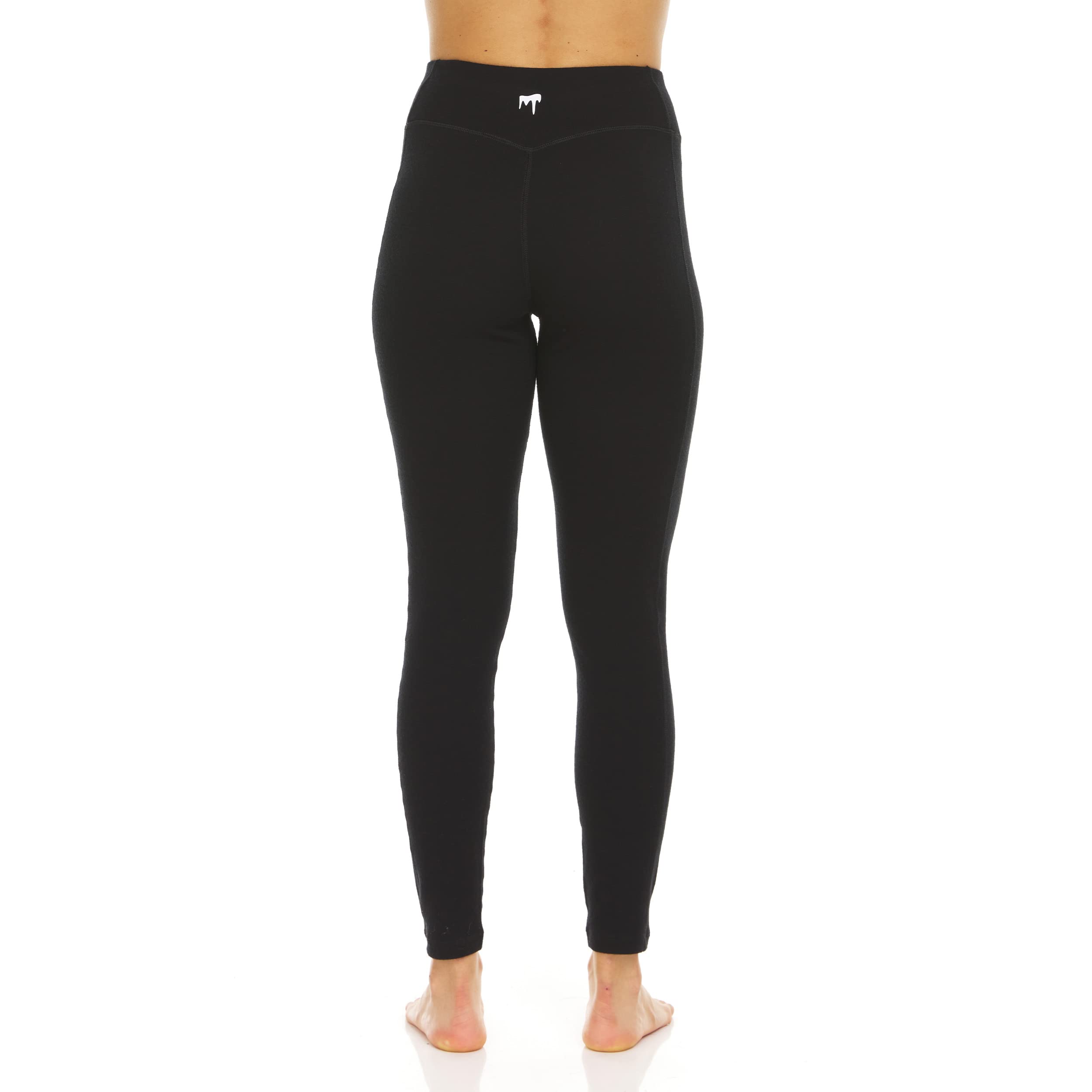 Women's Merino Wool Leggings - Midweight Thermal Base Layer for Hiking, Yoga & Winter Activities - Soft Warm Activewear Pants for Outdoor Sports & Cold Weather
