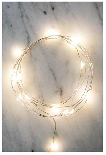 Kikkerland LED 6ft Fairy String Lights - Battery Operated for Bedroom, Party & Outdoor Decor