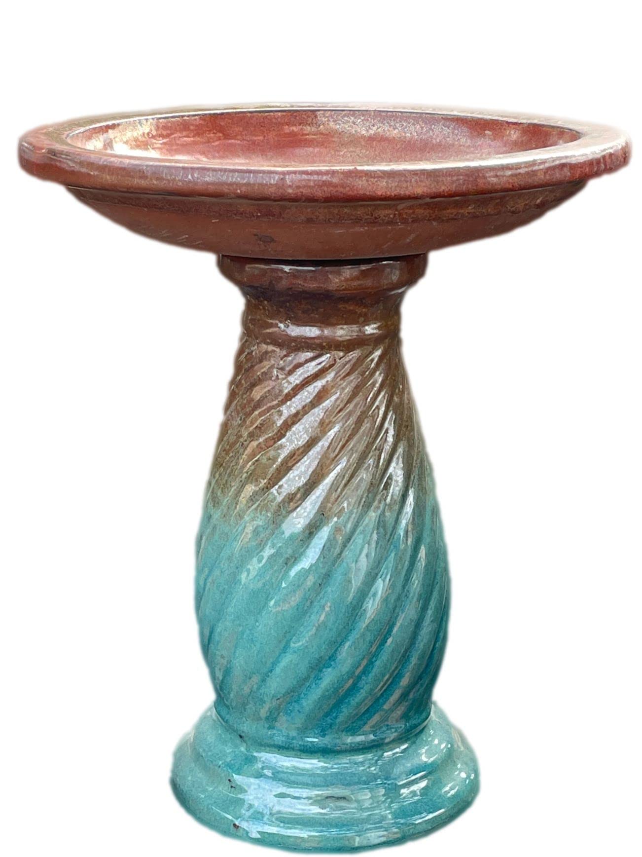 Small Ornate Bird Bath - 12