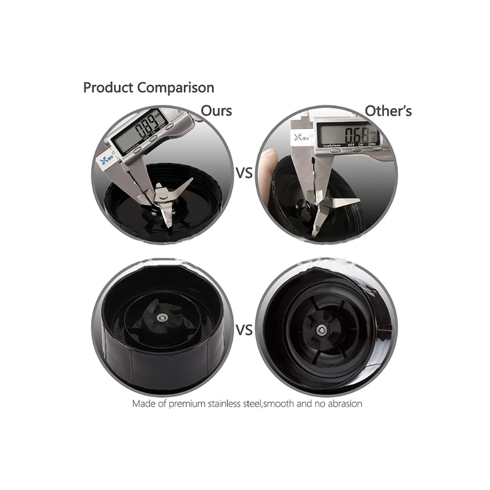 250W Cross Blade Replacement for Magic Blender MB1001 - Durable Ice Shaver & Juicer Mixer Spare Part - Perfect for Smoothies, Cocktails & Frozen Desserts