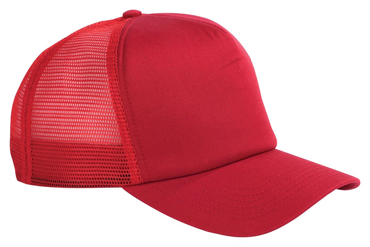 BX010 5-Panel Trucker Cap - 时尚透气户外遮阳帽，适合露营、骑行、钓鱼等休闲活动