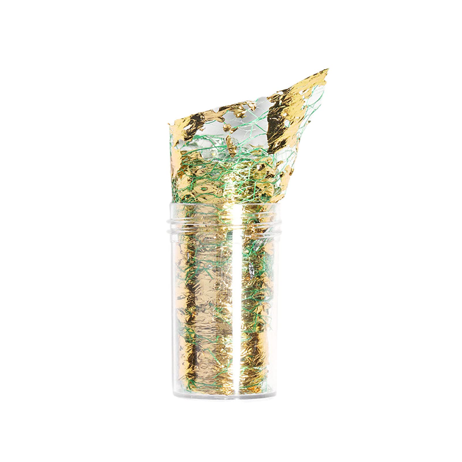 Golden Sally Net Nail Foil Stickers - Easy to Apply Multi-Color Manicure Decals for Salon & Home Use | Nail Art Accessories for Women (Style #08) | Perfect for DIY Nails, Parties, and Professional Salon Applications
