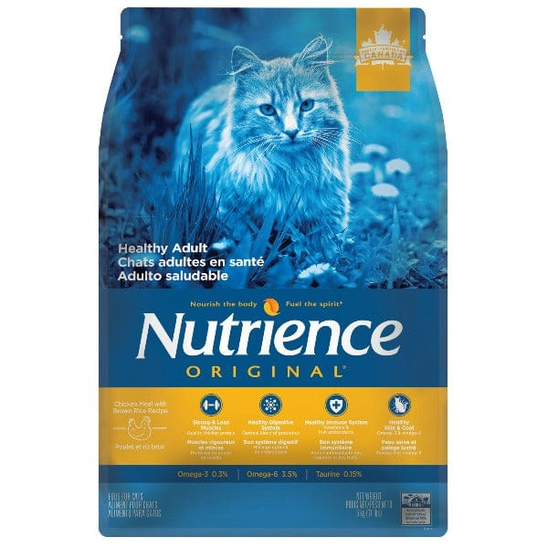 Nutrience Original Adult Dry Cat Food - Premium High Protein Kibble for Indoor & Outdoor Cats - Supports Healthy Digestion & Shiny Coat - Ideal for Daily Feeding & Weight Management
