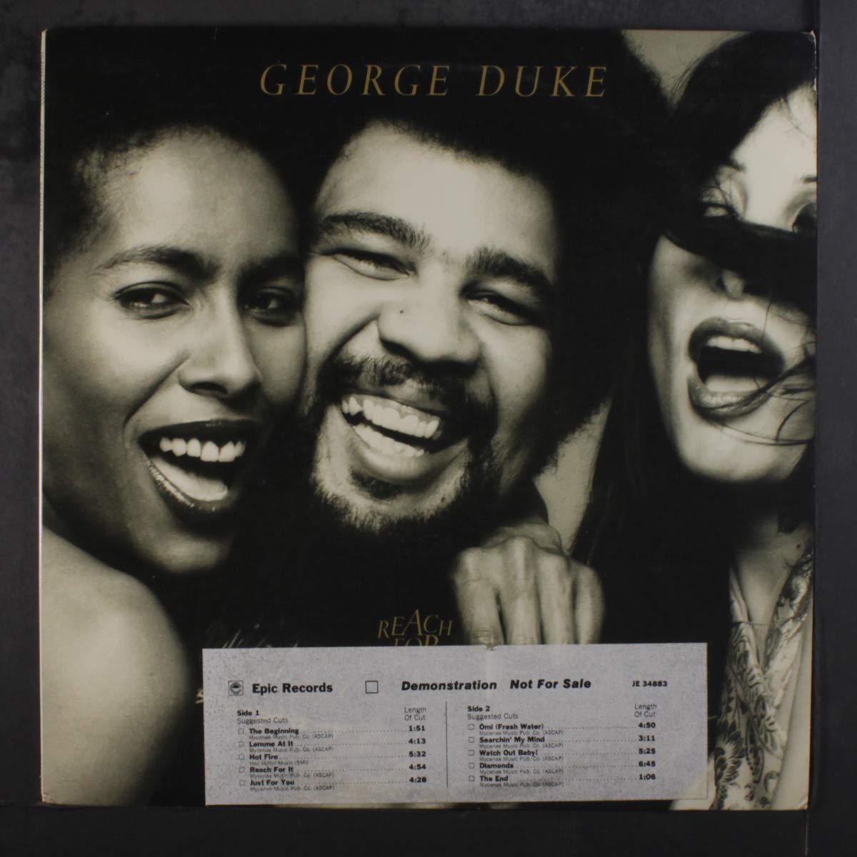 George Duke: Reach For It LP Vinyl Record - Classic Jazz Funk Album for Music Collectors & Audiophiles - Perfect for Home Listening & Vinyl Enthusiasts