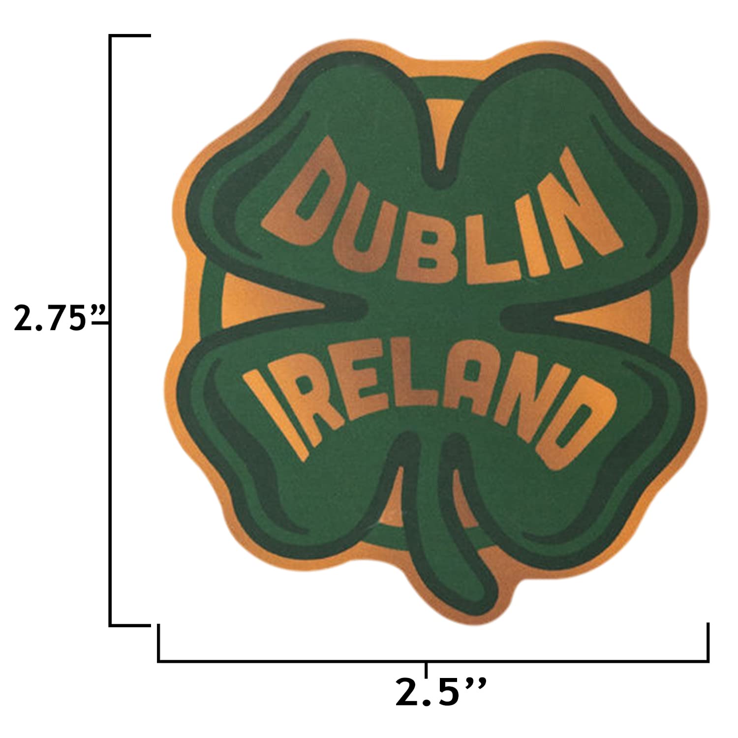 Vagabond Heart Dublin Sticker - Waterproof Vinyl Decal for Ireland Travel Souvenirs, Laptops, Cars & Travel Mugs - Perfect for Irish Pride Gifts and Travel Accessories