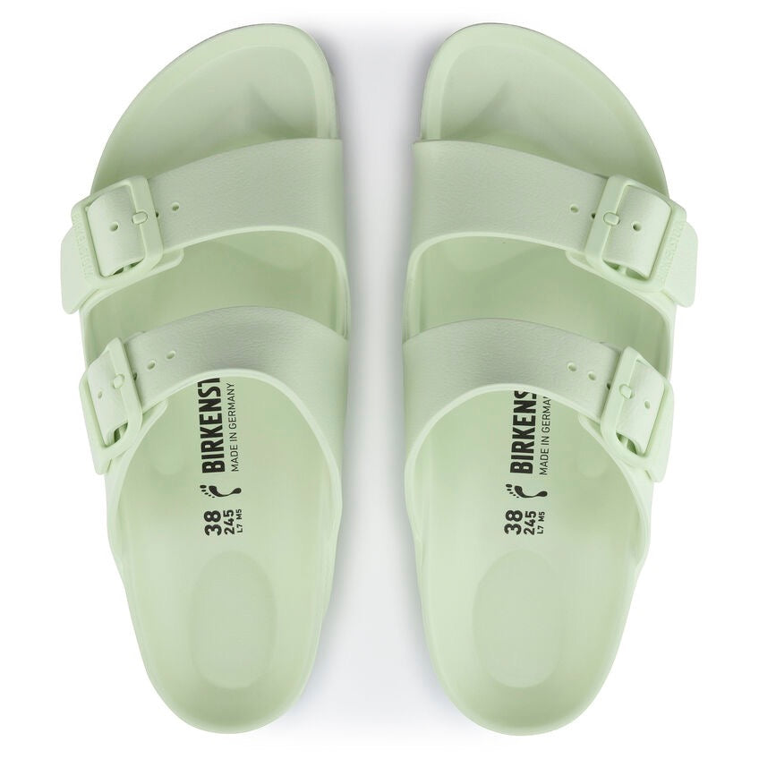 Arizona EVA Sandals for Women - Lightweight Comfortable Slide Sandals in Faded Lime | Perfect for Beach, Pool, Vacation & Summer Casual Wear