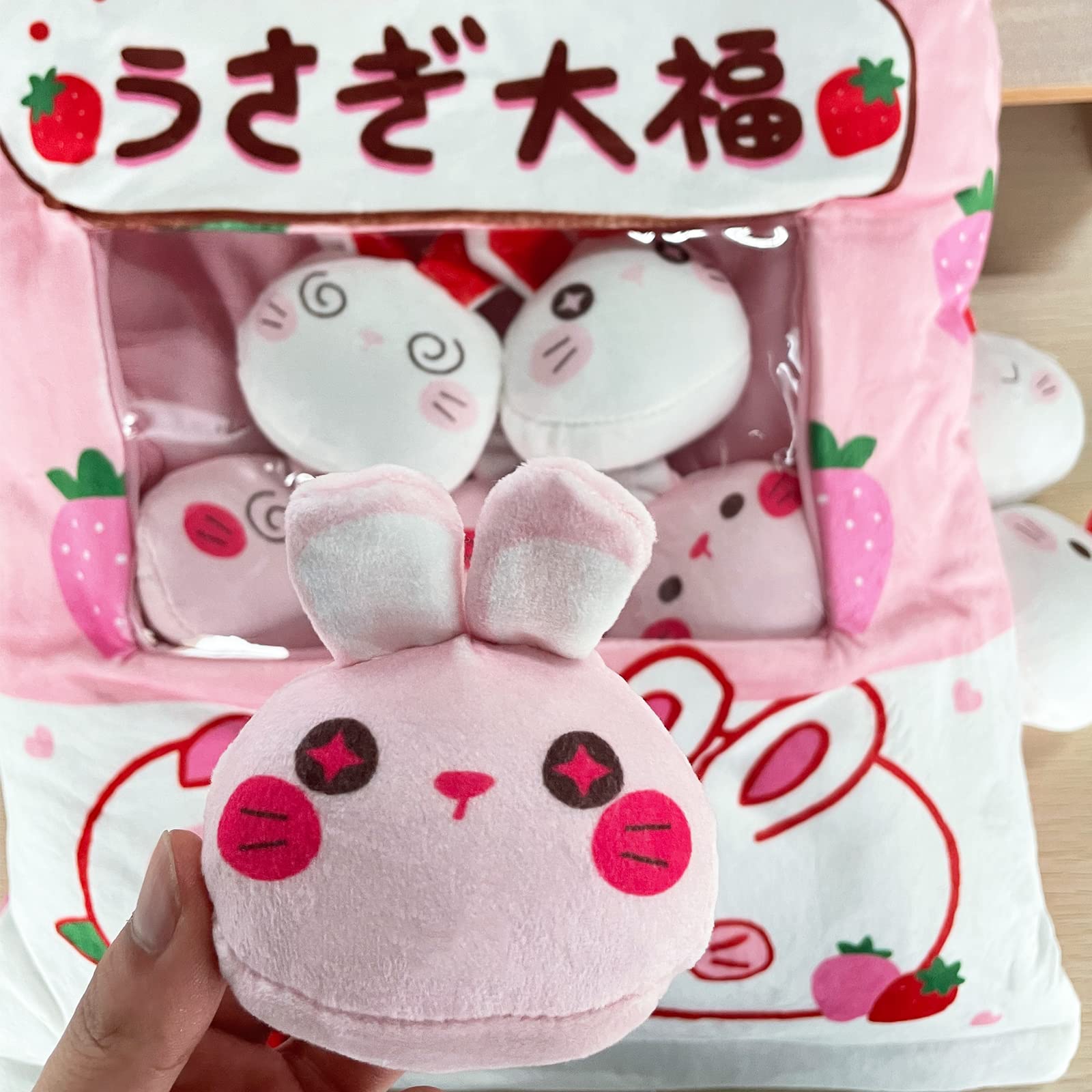 LUNK Mini Plush Pudding Doll - Soft Bunny Stuffed Animal Toy, Cute Simulation Snack Plushie for Kids, Home Decor, Sofa Pillow (Perfect for Nursery, Gift, Bedroom Decoration & Cuddling)