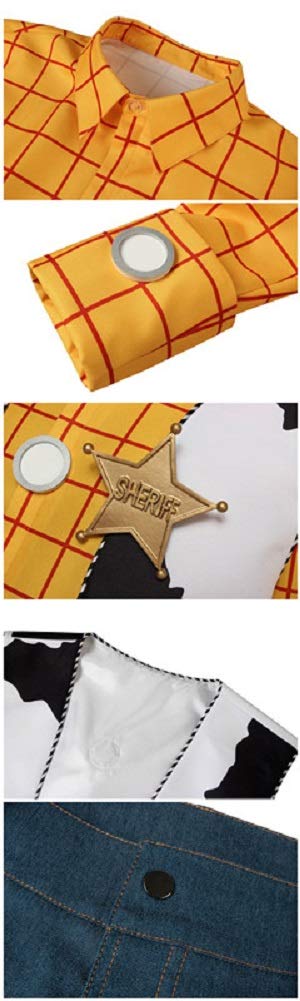 LILLIWEEN Cowboy Costume for Adults - Western Sheriff Halloween Outfit & Cosplay Fancy Dress - Perfect for Halloween Parties, Western Themed Events, and Costume Contests