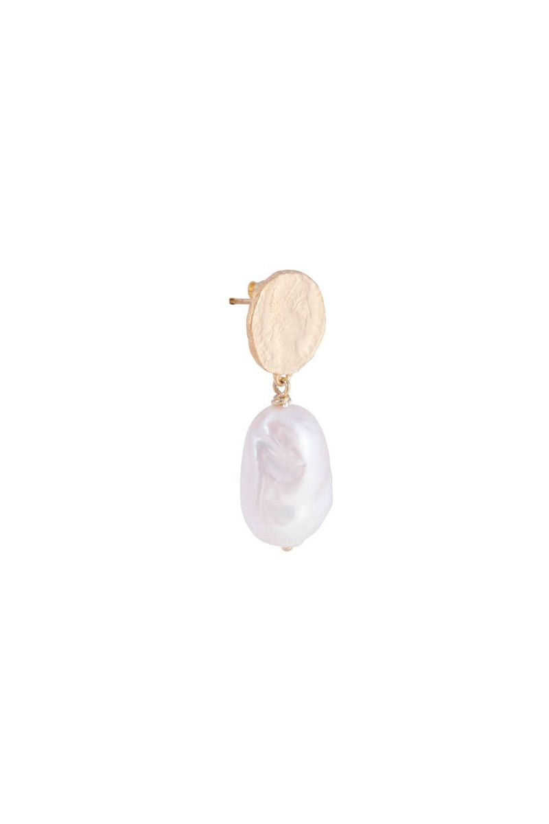Ancient Coin Pearl Drop Earrings for Women - Vintage Roman Greek Style Dangle Earrings - Perfect for Weddings, Parties & Special Occasions