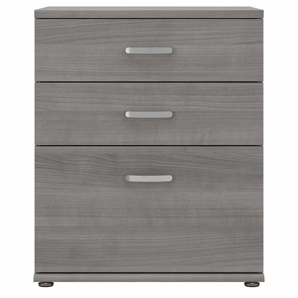 Bush Business Furniture Universal Closet Organizer with Drawers - Platinum Gray Storage System for Home & Office Organization | Perfect for Bedrooms, Walk-in Closets & Office Storage