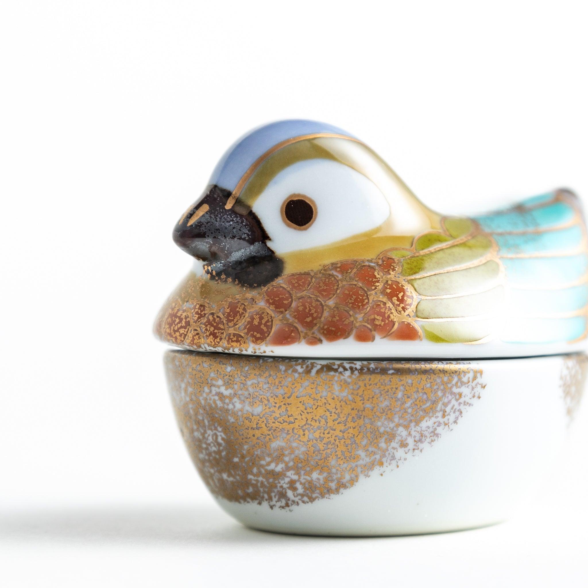 Golden Drake and Hen Condiment Bowl Set - 2 Piece Ceramic Dip Bowls for Sauces, Dressings & Snacks - Perfect for Parties, Entertaining & Kitchen Decor