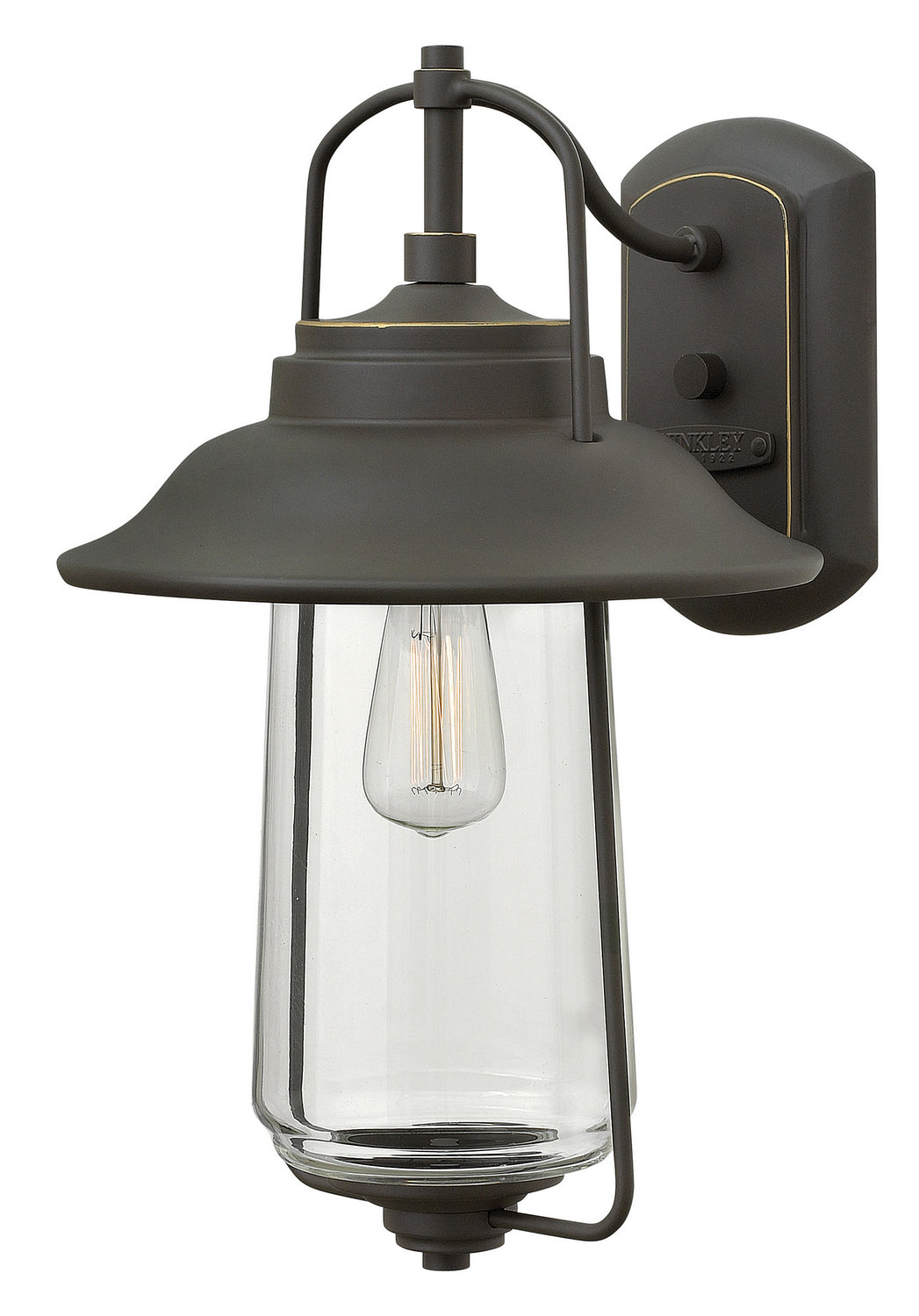 Belden Place LED Wall Mount Light Fixture in Oil Rubbed Bronze - Modern Outdoor Lighting for Patio, Garden, and Porch
