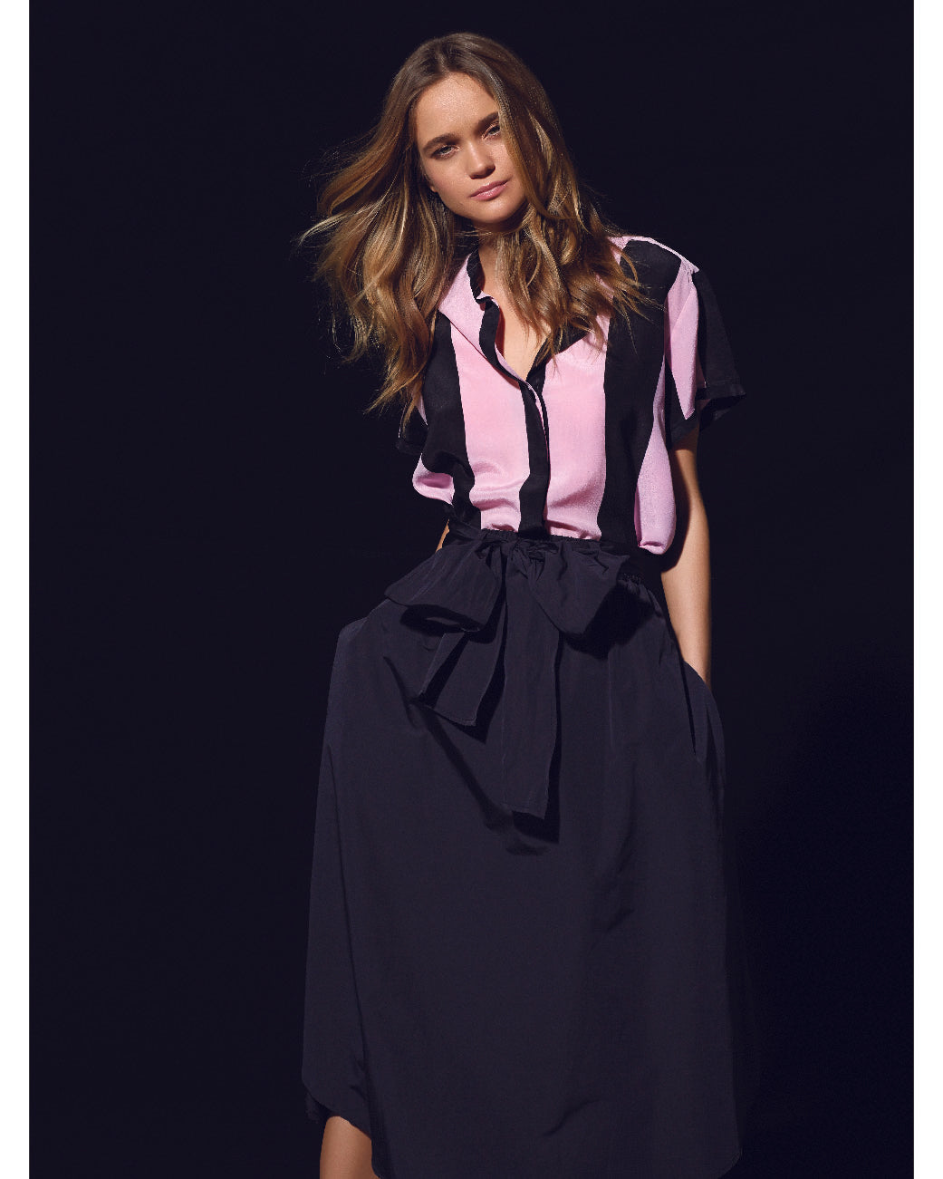Audrey Skirt - Classic Black A-Line Skirt for Women | Elegant Office Wear & Casual Outfits