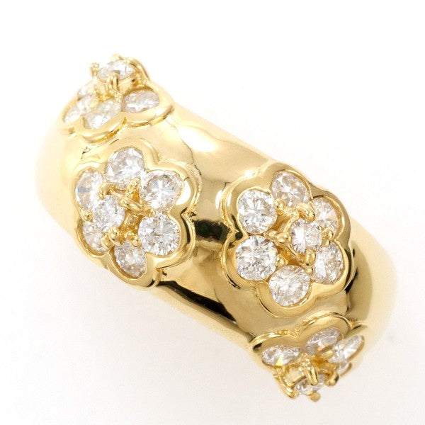 18K Yellow Gold Diamond Ring for Women - Elegant Solitaire Engagement & Wedding Band - Perfect for Proposals, Anniversaries, and Special Occasions