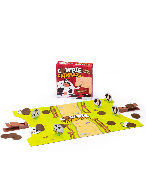 Cowpie Catapults Game - Fun Outdoor Family Activity for Kids & Adults - Perfect for Backyard, Picnics, and Camping Adventures