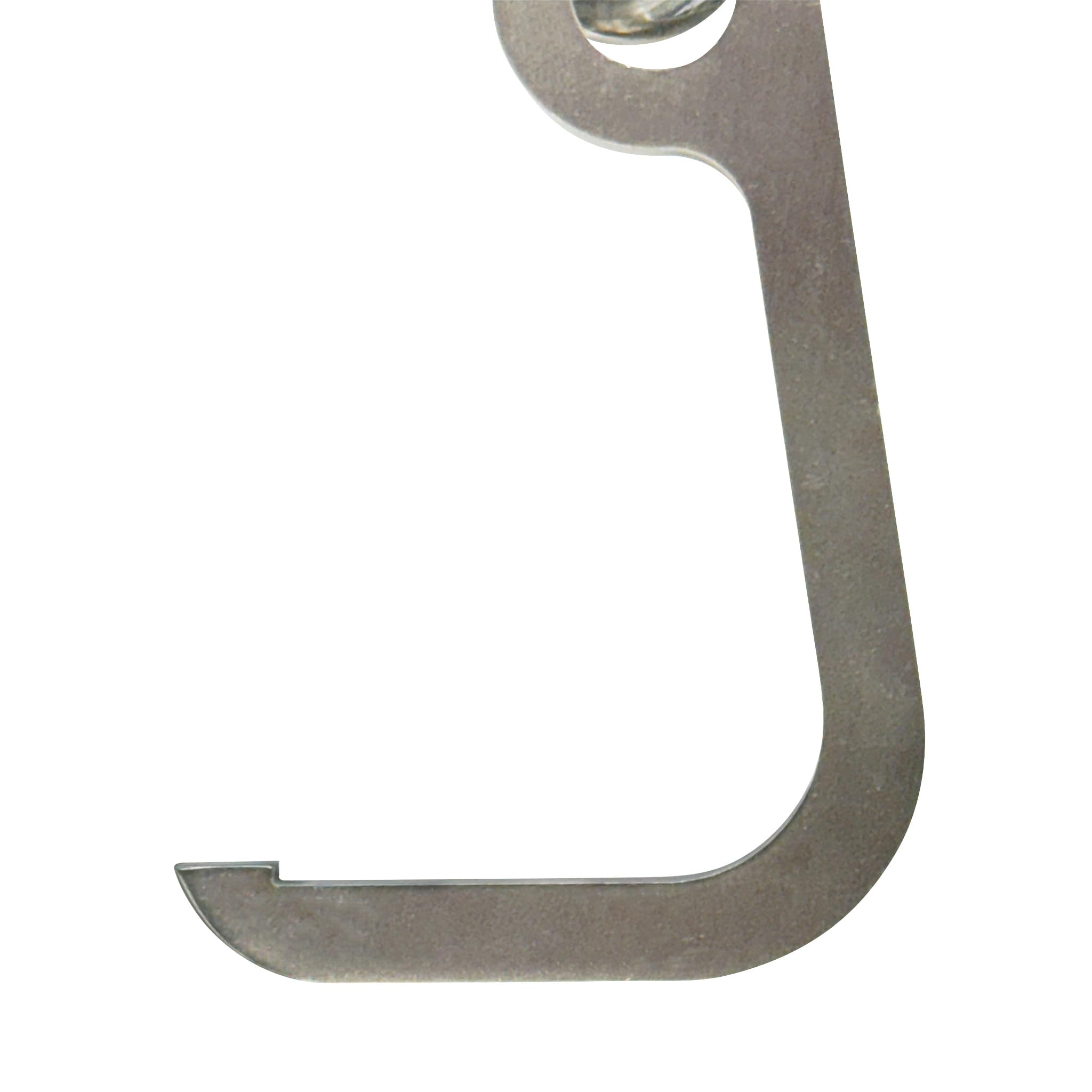 T&T Tools Lid Sling Hook (1.5 Inch Long Hook) - Heavy Duty Steel Manhole Cover Lifter, Storm Drain Cover Remover, Rigid Lifting Tool for Utility Workers, Construction & Landscaping - Perfect for Sewer Access, Drain Maintenance & Road Repair