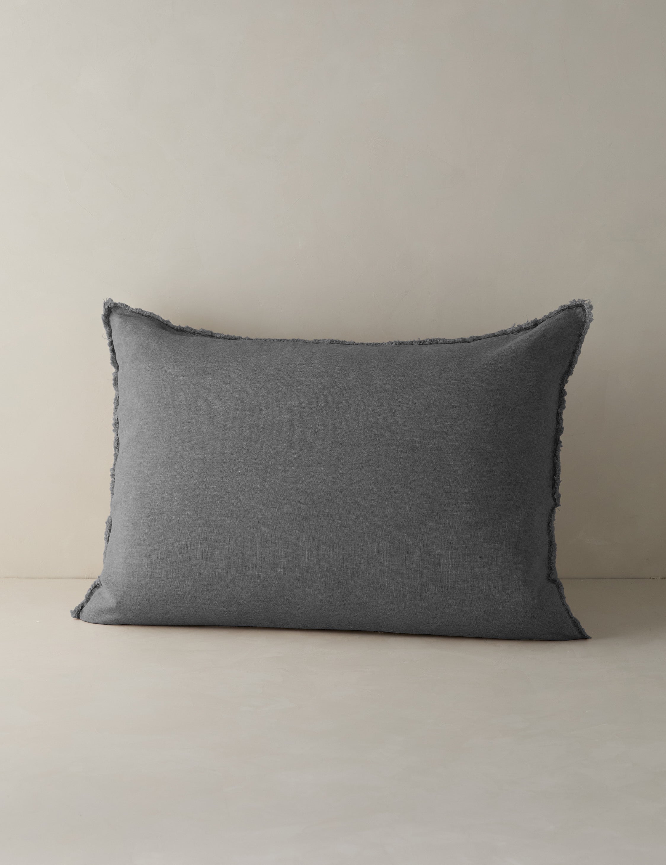 Pom Pom at Home Blair Stonewashed Linen Sham - Soft & Breathable Linen Pillow Cover for Bedroom Decor, Boho & Farmhouse Style - Perfect for Master Bedroom, Guest Room & Airbnb Styling