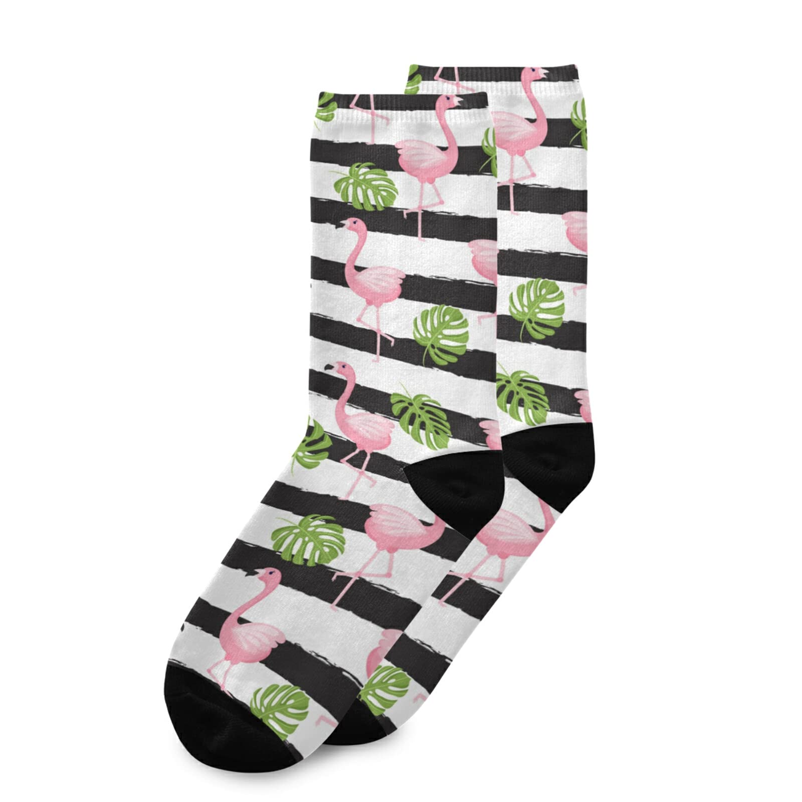 Oyihfvs Unisex Long Casual Athletic Crew Socks for Women & Men - Perfect for Running, Hiking, Sports & Everyday Comfort