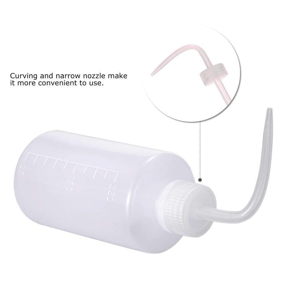 500ml/17oz Safety Wash Bottle (2-Pack) - Durable Plastic Squeeze Bottle for Medical, Lab & Cleaning | Leak-Proof Design for Soap, Water & Chemicals | Ideal for Laboratories, Hospitals & Home Cleaning