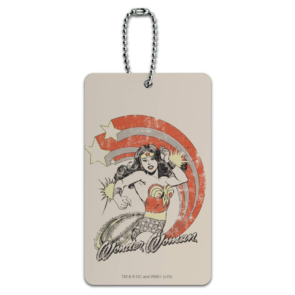 Wonder Woman Bracelets Luggage Tag - Durable Suitcase ID Tag for Carry-On Bags - Perfect for Travel, Cosplay & Superhero Fans