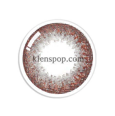 Premium Silicone Hydrogel Color Contact Lenses - Coffee Choco (2Pcs) Monthly Disposable, Natural Eye Enlarging Effect for Daily Wear & Cosplay