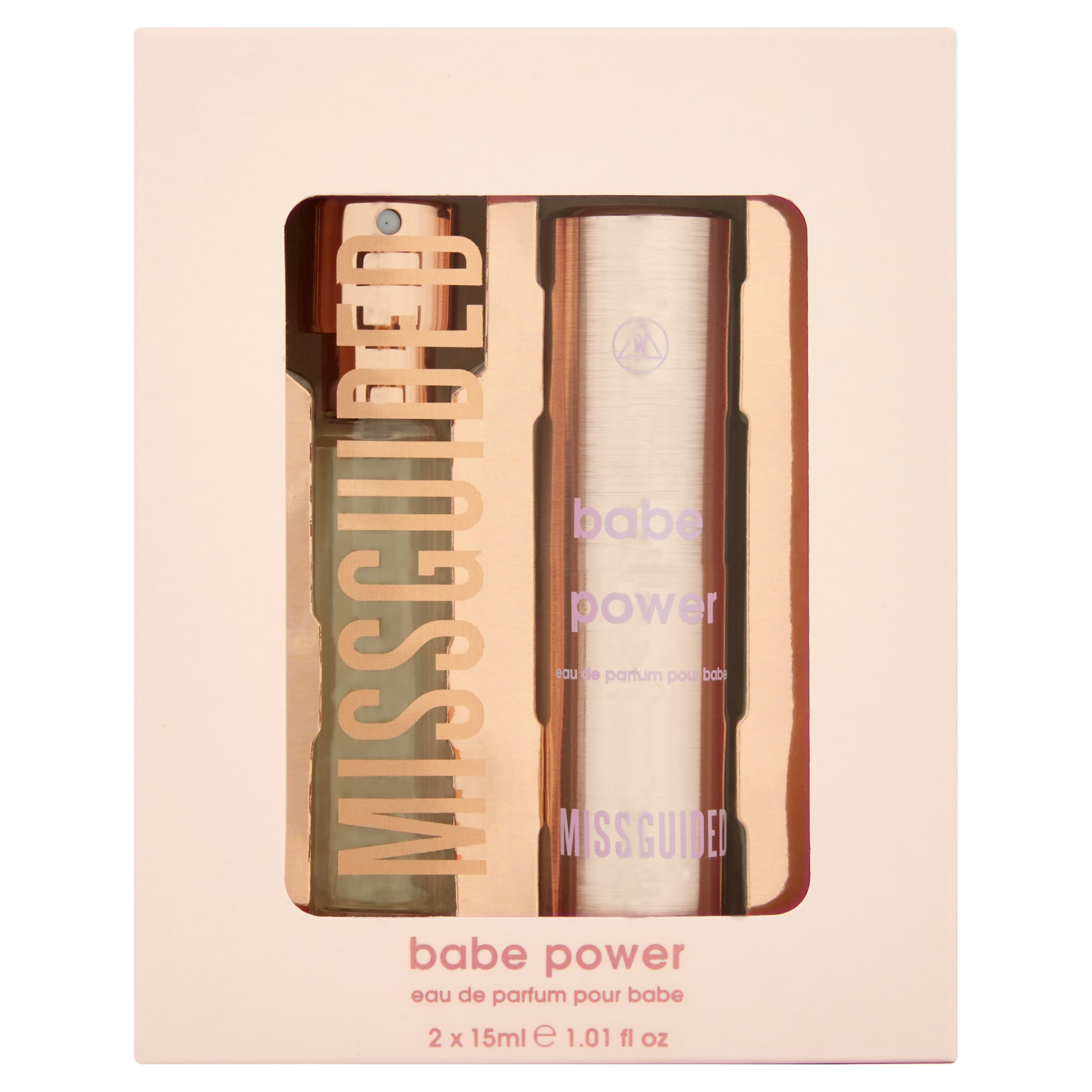 Missguided Babe Power Mini Perfume Set - Floral & Fruity Scent for Women, Long-Lasting Fragrance, Perfect for Date Night & Everyday Wear
