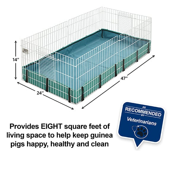 MidWest Guinea Pig Cage - Spacious & Durable Small Animal Habitat for Guinea Pigs, Rabbits, and Hamsters - Perfect for Indoor Pet Playpen and Home Decor