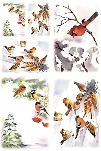 Winter Birds - 2 Sheets