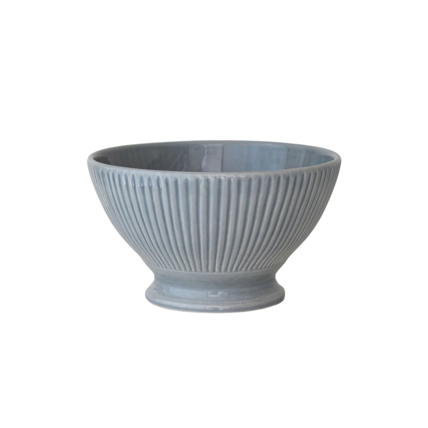 Elegant Fluted Serving Bowl - Premium Ceramic Fruit Salad Dessert Dish for Entertaining, Parties & Home Decor - Perfect for Salads, Snacks & Centerpieces