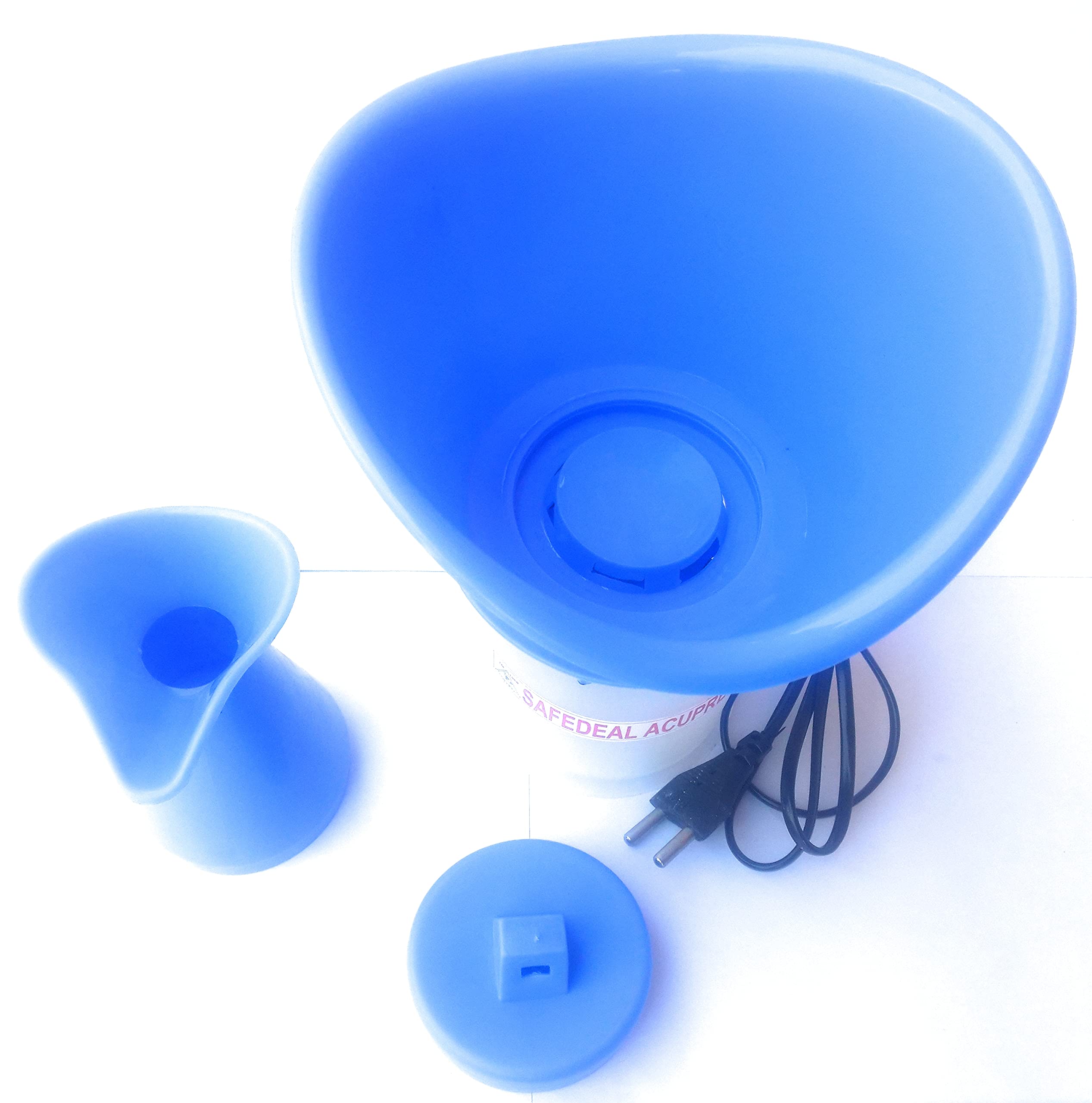 Safedeal 3-in-1 Face Nose & Cough Steamer - Portable Steam Vaporizer for Sinus Relief, Cold & Cough Treatment, Facial Sauna | Home & Travel Use for Respiratory Health & Skin Care