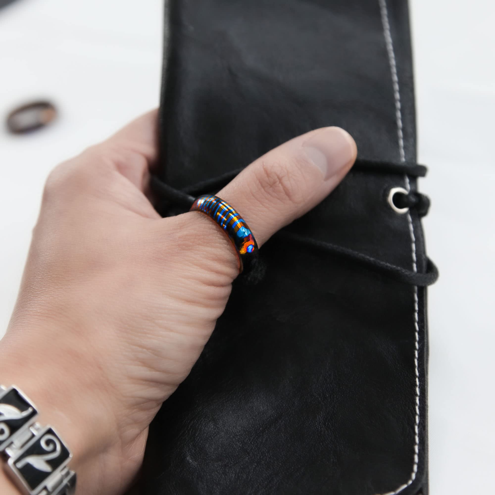 Premium Titanium EDC Rings for Men & Women - Durable, Lightweight & Hypoallergenic - Perfect for Everyday Carry, Outdoor Adventures & Fashion Accessories