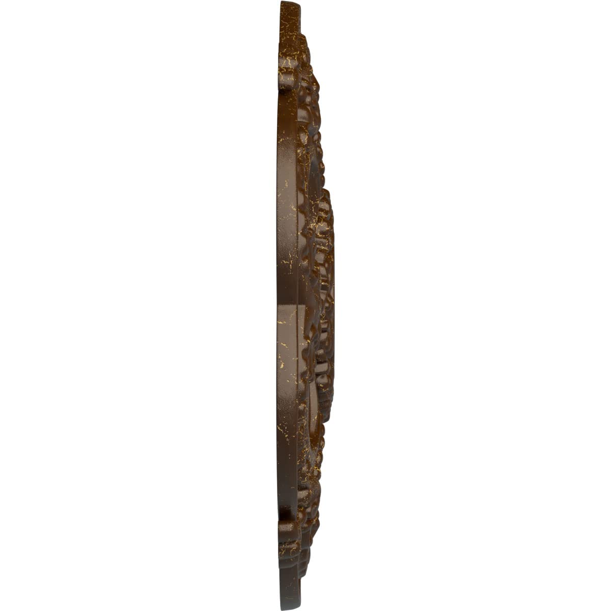 Ekena Millwork Rotherham 18 Inch Ceiling Medallion - Hand-Painted Root Beer Crackle Finish, 18