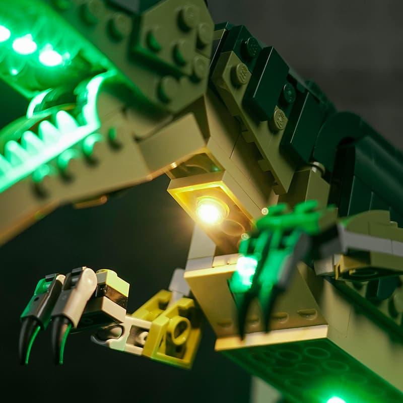 LEGO Creator 3 in 1 T. rex 31151 Light Kit - LED Lighting Set for Dinosaur Building Blocks - Perfect for Night Display & Model Showcase