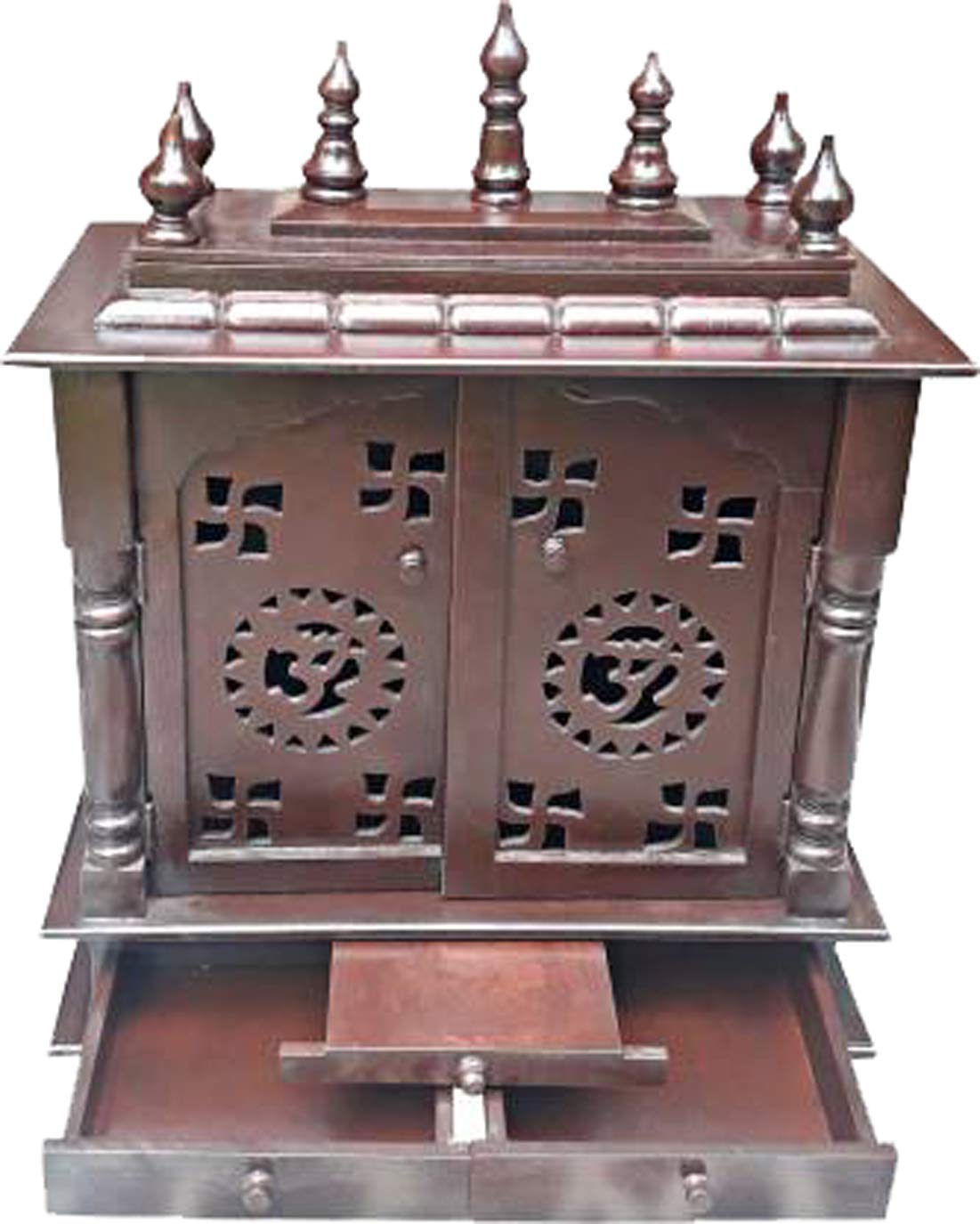 Handcrafted Wooden Puja Mandir for Home & Office - Traditional Hindu Temple for Daily Worship, Navratri & Diwali Decor - Perfect Spiritual Gift for Festive Seasons