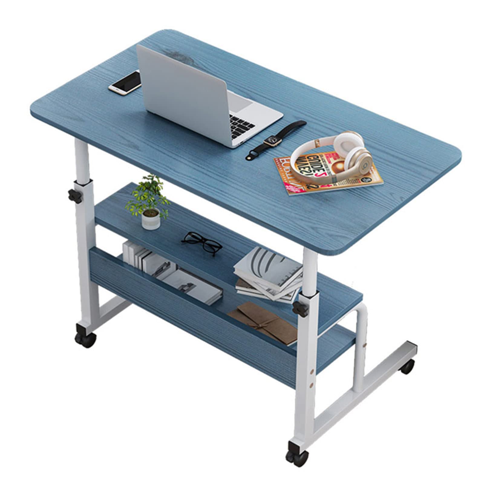 Lift Top Coffee Table with Hidden Storage - Modern Snack Side Table for Living Room, Bedroom & Balcony - Easy Assembly Blue - Perfect for Small Spaces and Entertaining Guests