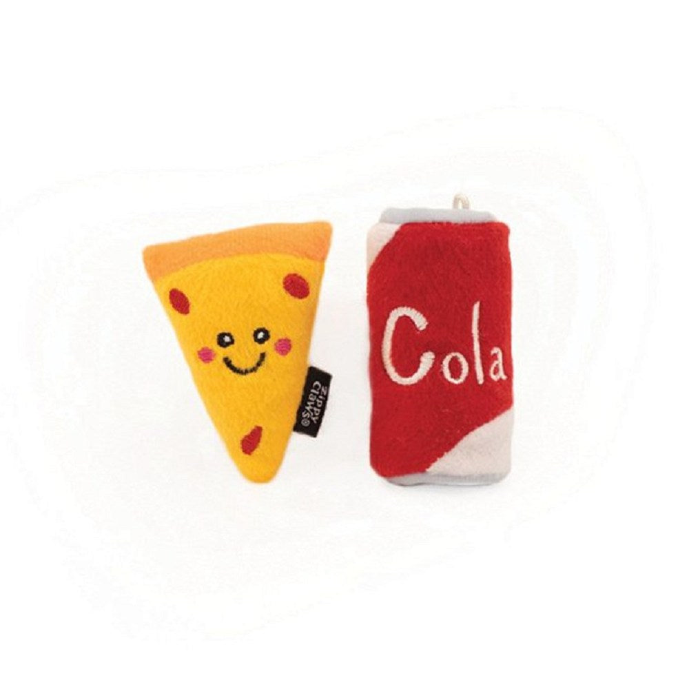 NomNomz Interactive Pizza & Cola Cat Toy - Fun Playtime for Kittens & Adult Cats - Perfect for Indoor Entertainment & Exercise