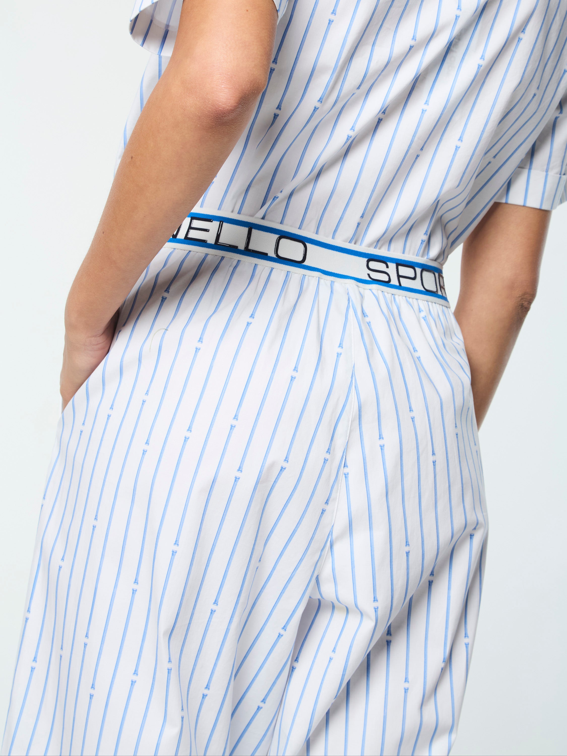 Women's Colonna Pants in French Blue - Stylish & Comfortable Trousers for Work, Travel & Casual Wear